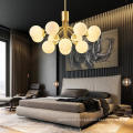 Modern Opal Glass Ball Ceiling Chandelier For Home